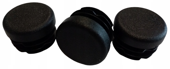 Zaślepka wewnętrzna na profil zatyczka rur Fi 25 100SZT CZARNA Stan opakowania brak opakowania