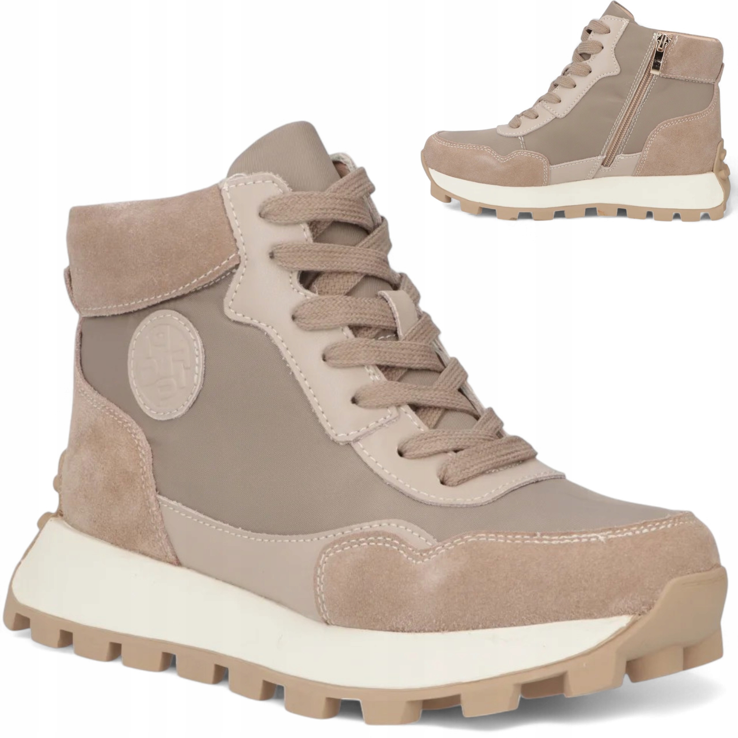 40 Filippo Dámské zimní boty Z Přírodní Kůže, teplé, vysoké sněhule