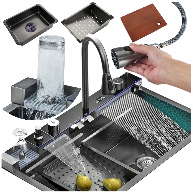 Dřez Jednokomorový, Dřez S Odkapávačem, Ocelový, Multifunkční