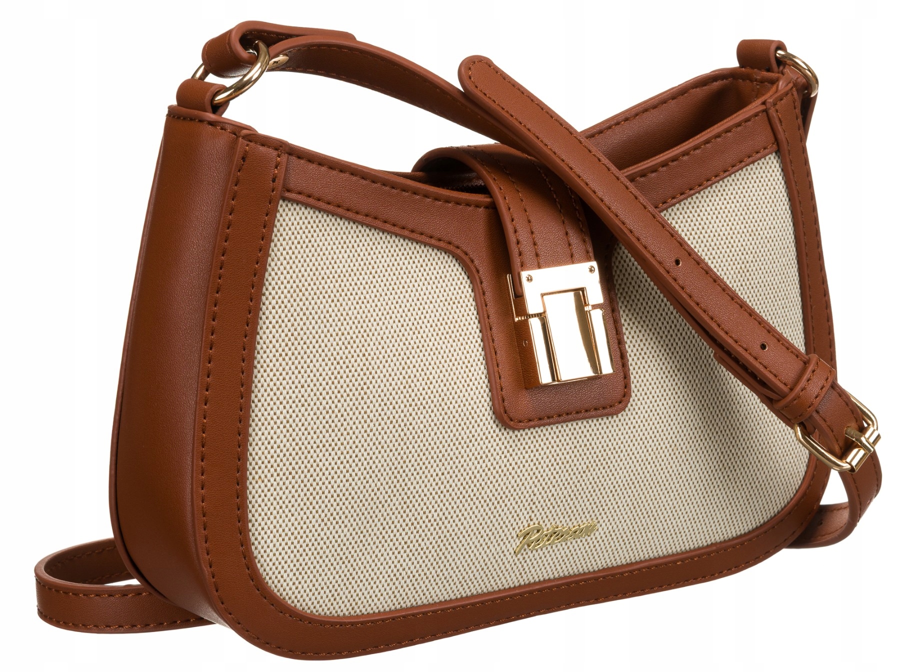 Klasyczna torebka listonoszka Peterson damska canvas na ramię