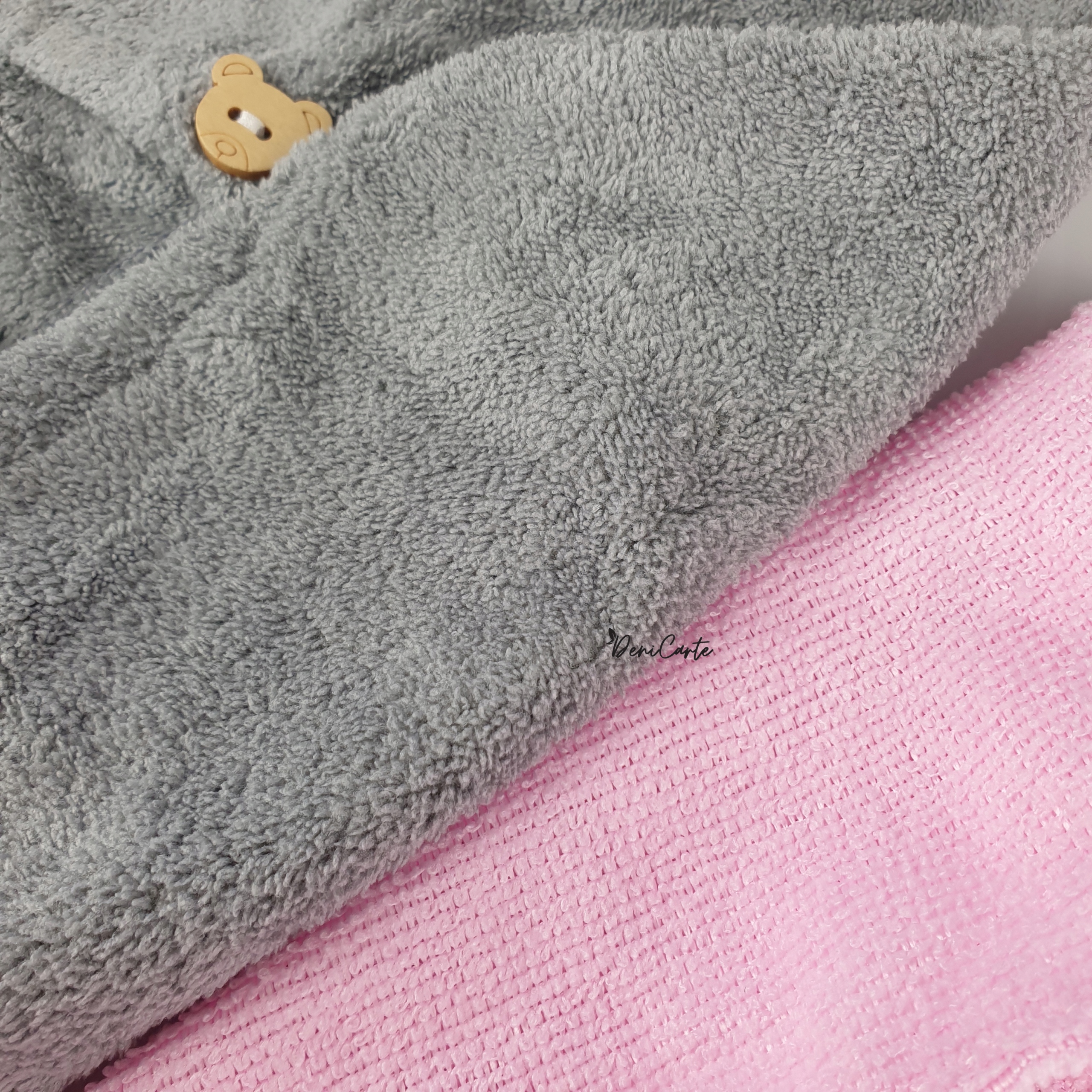 GRUBY CHŁONNY RĘCZNIK NA GŁOWĘ,TURBAN DO WŁOSÓW Z MIKROFIBRY MIŚ Szerokość produktu 24 cm