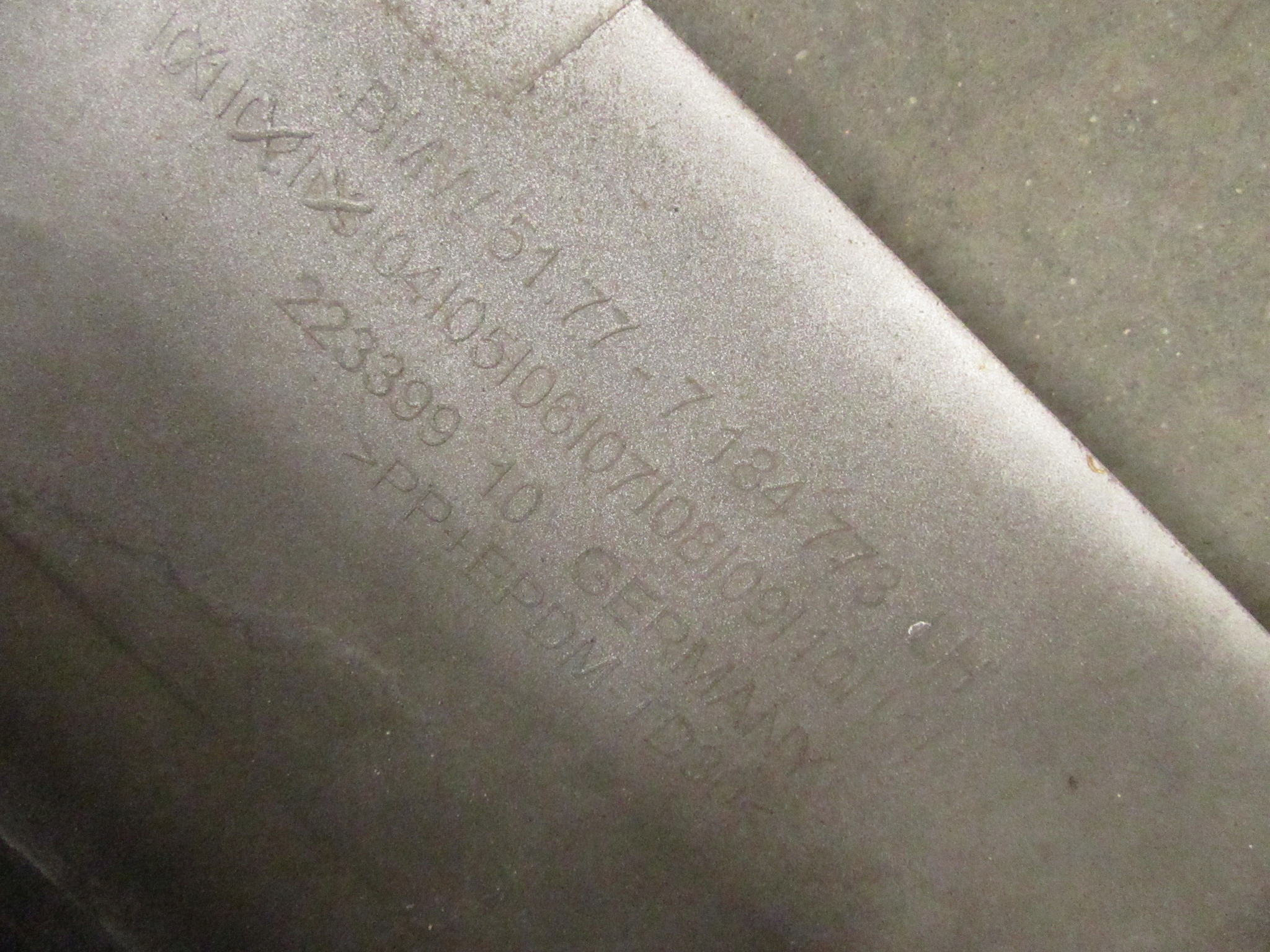 moulding cap threshold left BMW 5 F10 F11 TITANSILBER 354