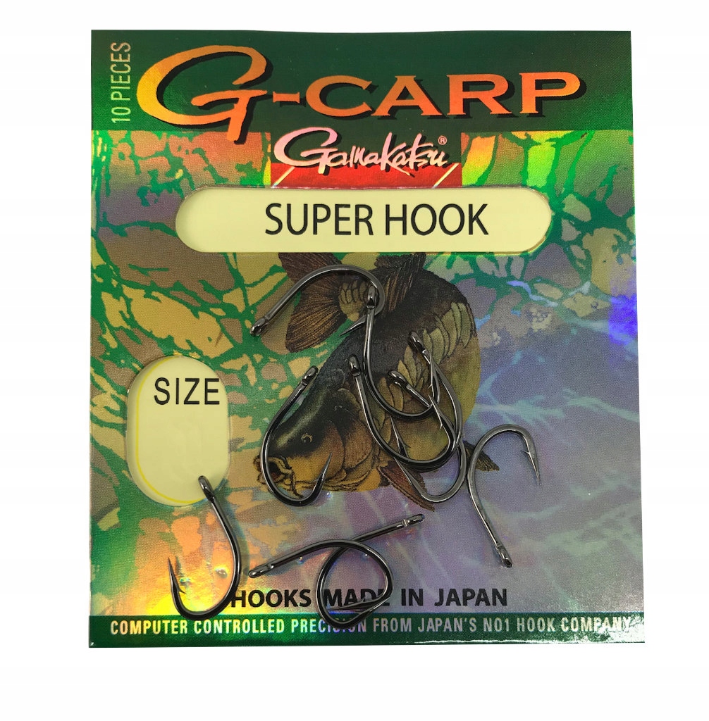 Gamakatsu Carp Hooks Black roz.6