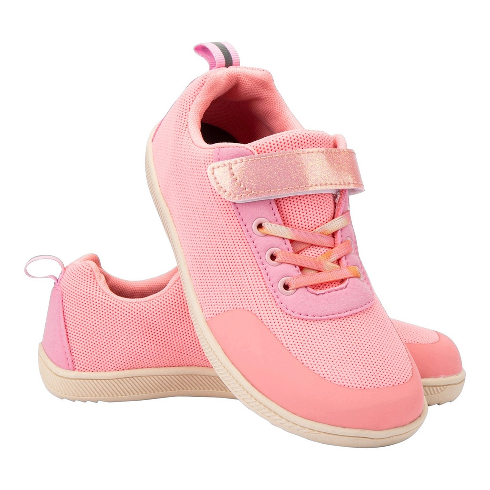 Buty barefoot tenisówki lekkie dziecięce Zz Faber Kids Mesh Pink 35