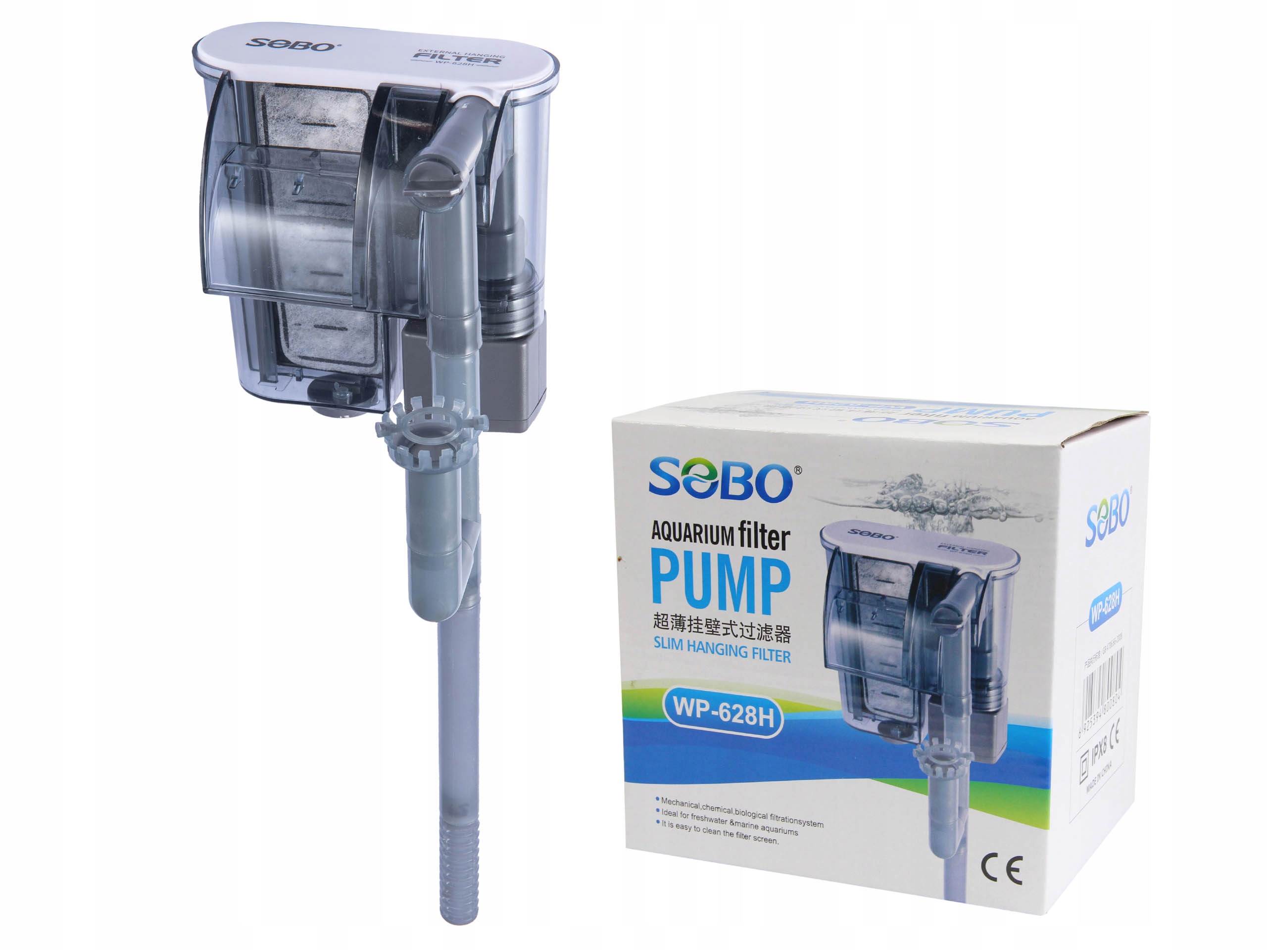 

Sobo WP-628H Filtr Kaskadowy Slim 400l/h do 100L