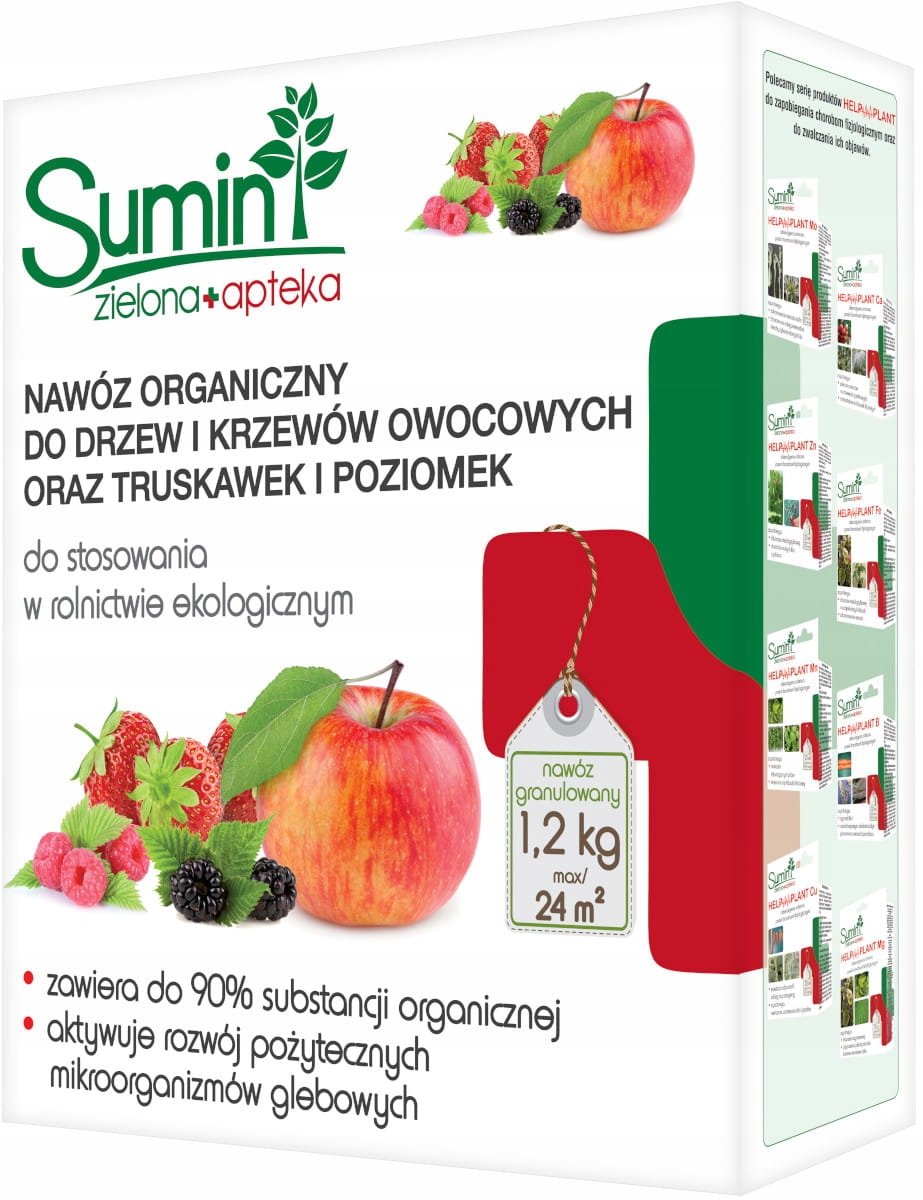 

Nawóz do owoców Eko granulowany 1,2 kg Sumin