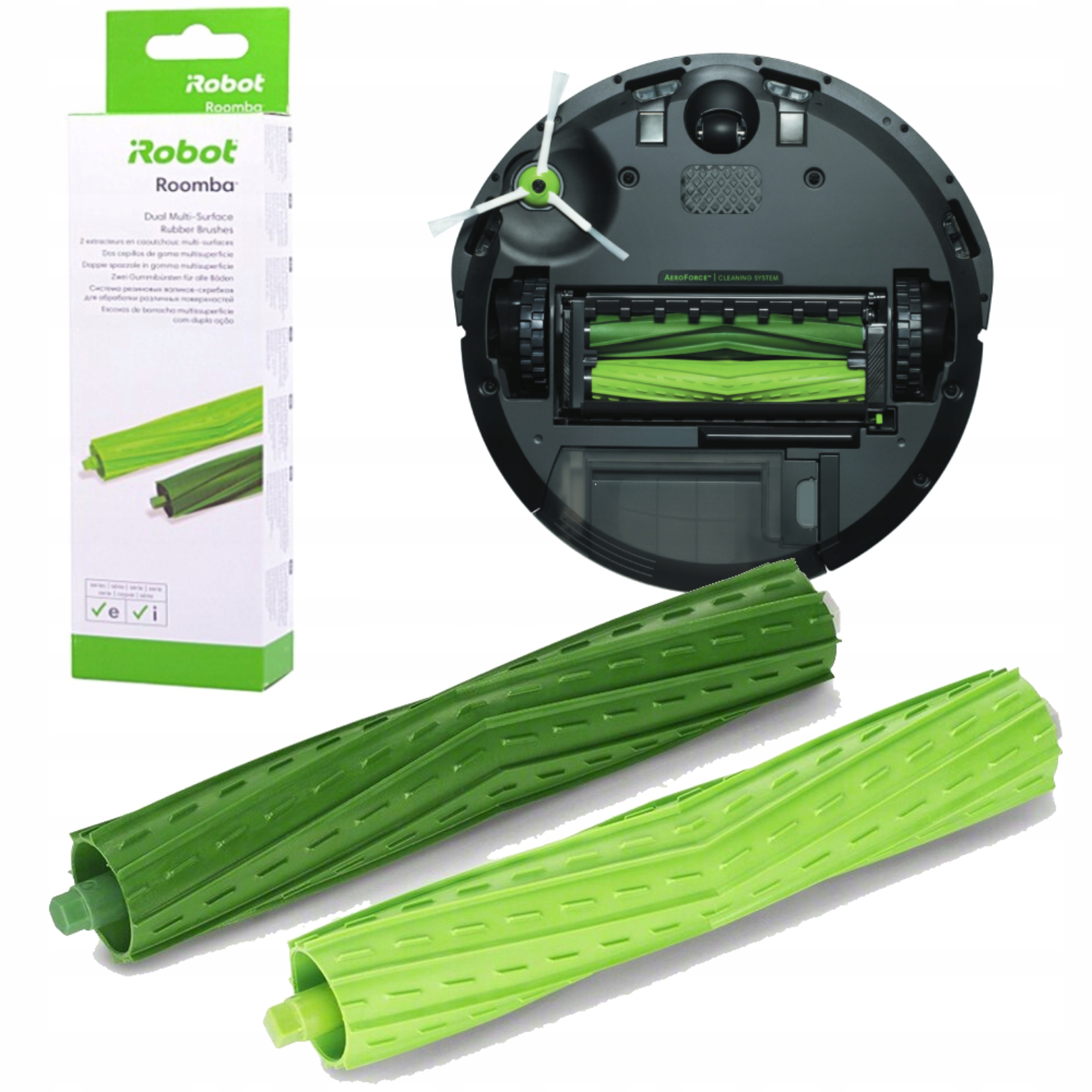 Szczotki Gumowe iRobot Roomba e, i, j, Combo j, 10 Max Oryginalne 2 szt.