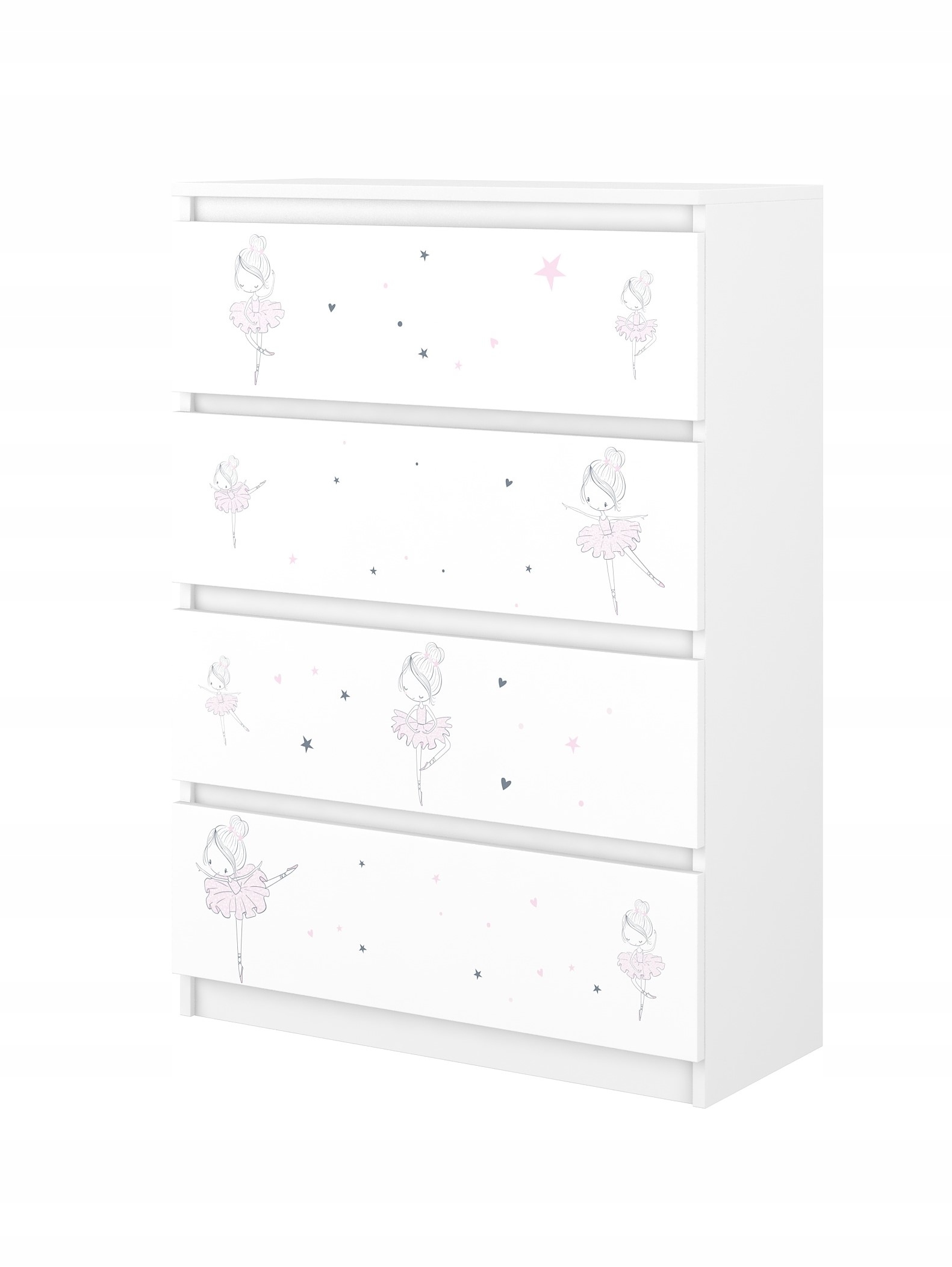 Komoda R-4 dziecięca dla dziecka BABY BOO WZORY Kolekcja BABY BOO