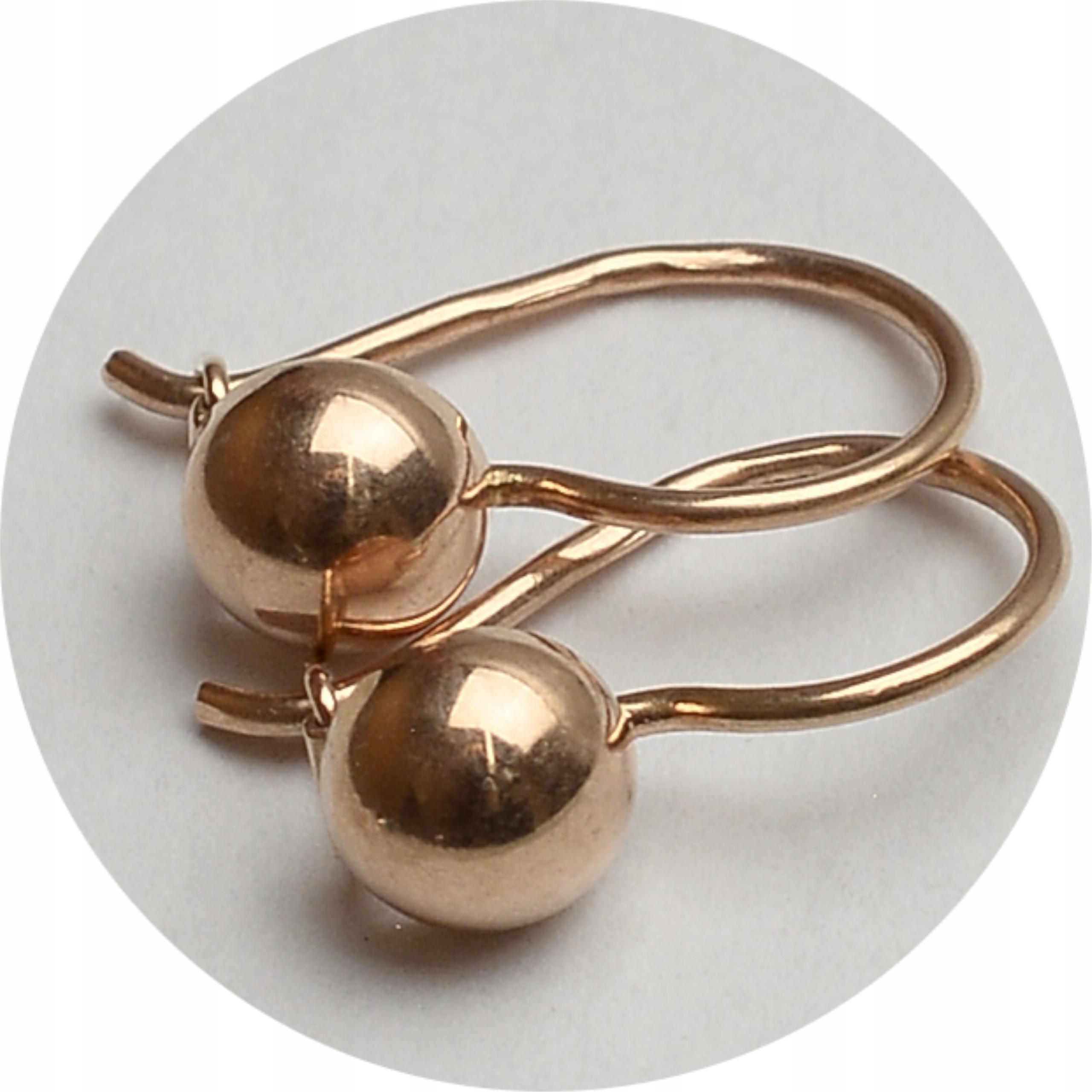 4.edr.ZSRR, ZŁOTE KOLCZYKI 'PÓŁKULE'