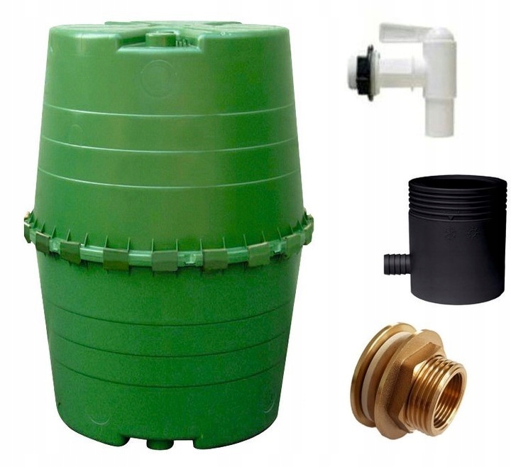 ZBIORNIK NA DESZCZÓWKĘ WODĘ Z RYNNY 1300L BECZKA