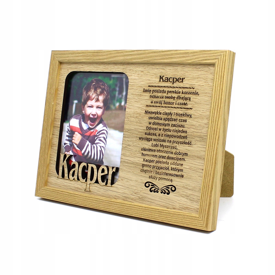 

Ramka na Zdjęcie 9x13 z Imieniem Kacper