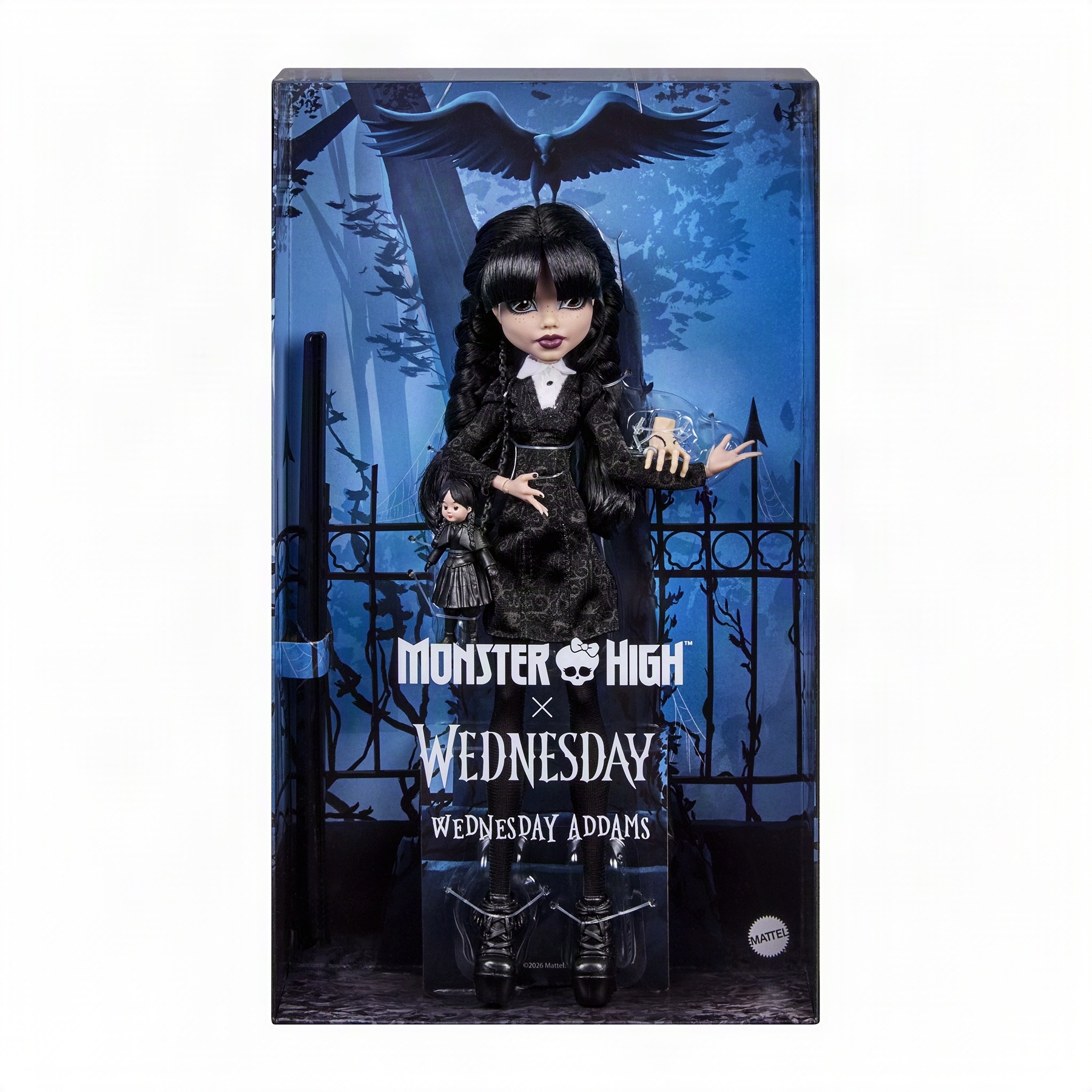 Monster High x Wednesday Wednesday Addams Czarna sukienka JNJ91