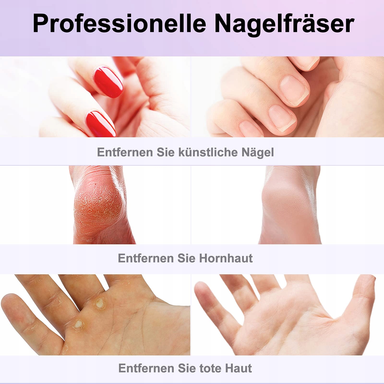 COSLUS Bezprzewodowy Zestaw Do Manicure Pedicure 11w1 Frezarka Do Paznokci — miniatura 4