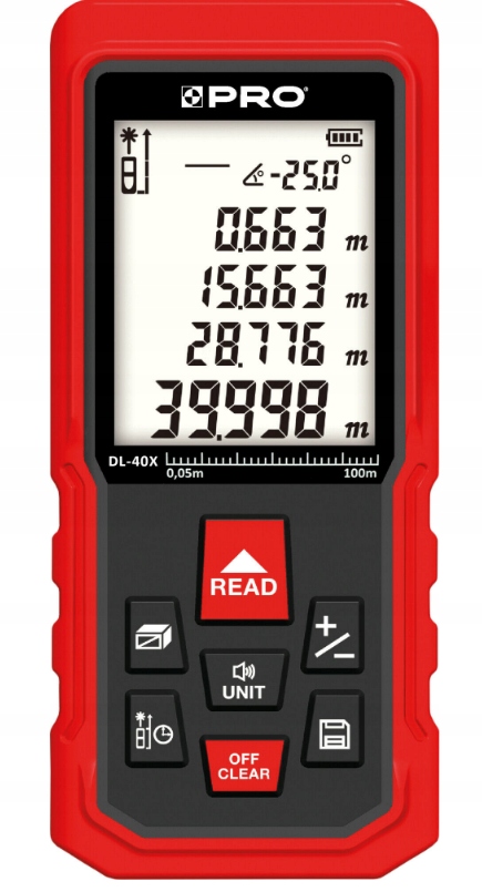 

Dalmierz Laserowy DL-40X PRO-DL075 Pro