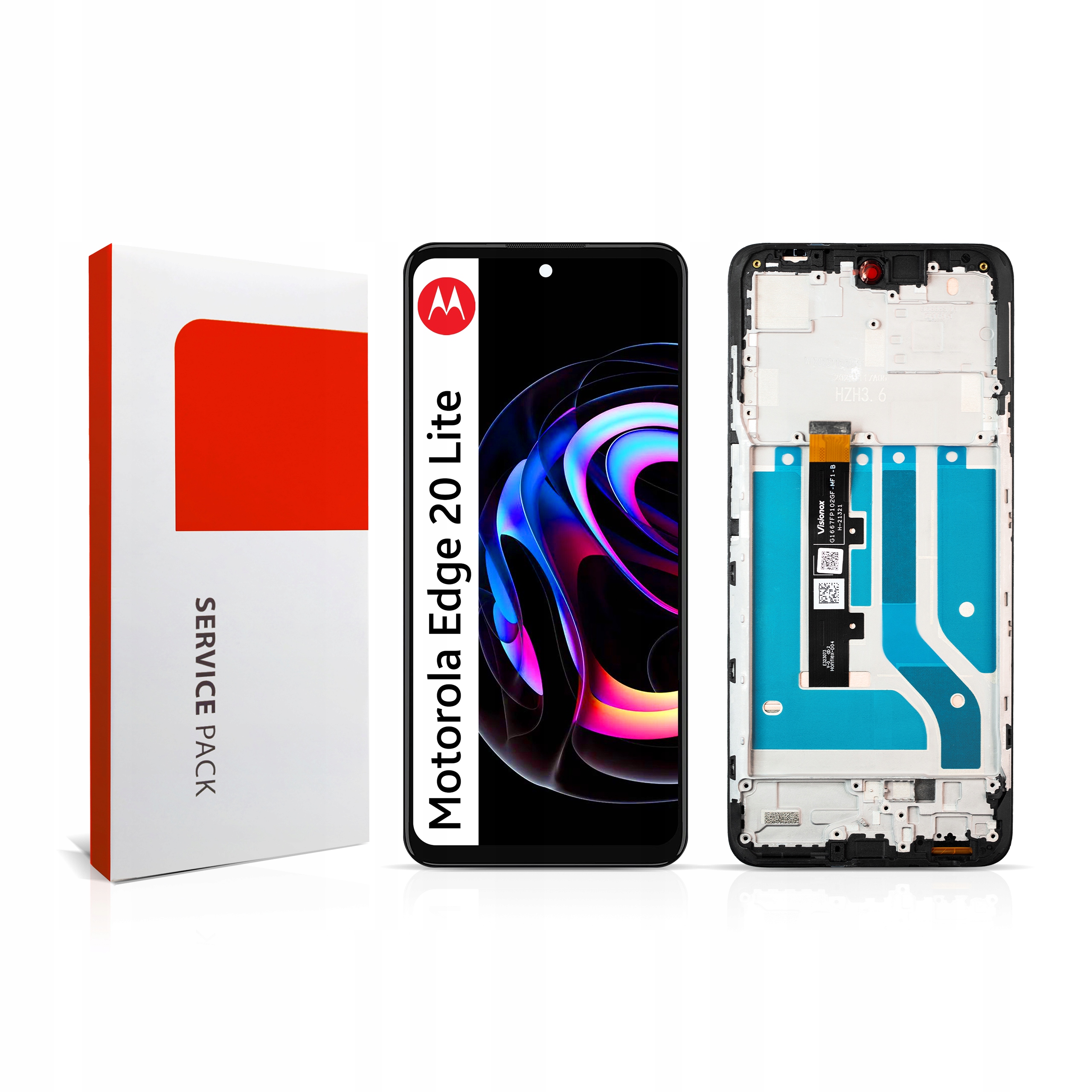 Displej s rámečkem pro Motorola 20 Lite Originál Zila Display Panel LCD