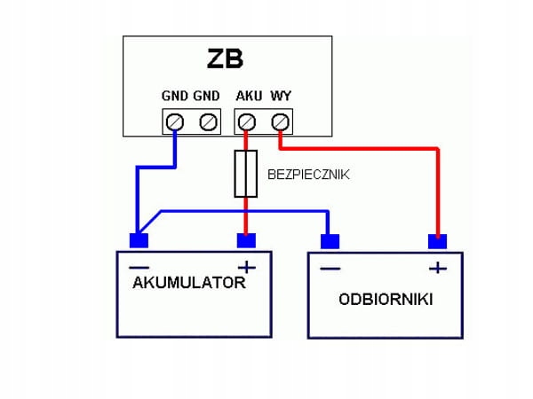 Zabezpieczenie akumulatora przed rozladowaniem ZB4 Part number ZB40