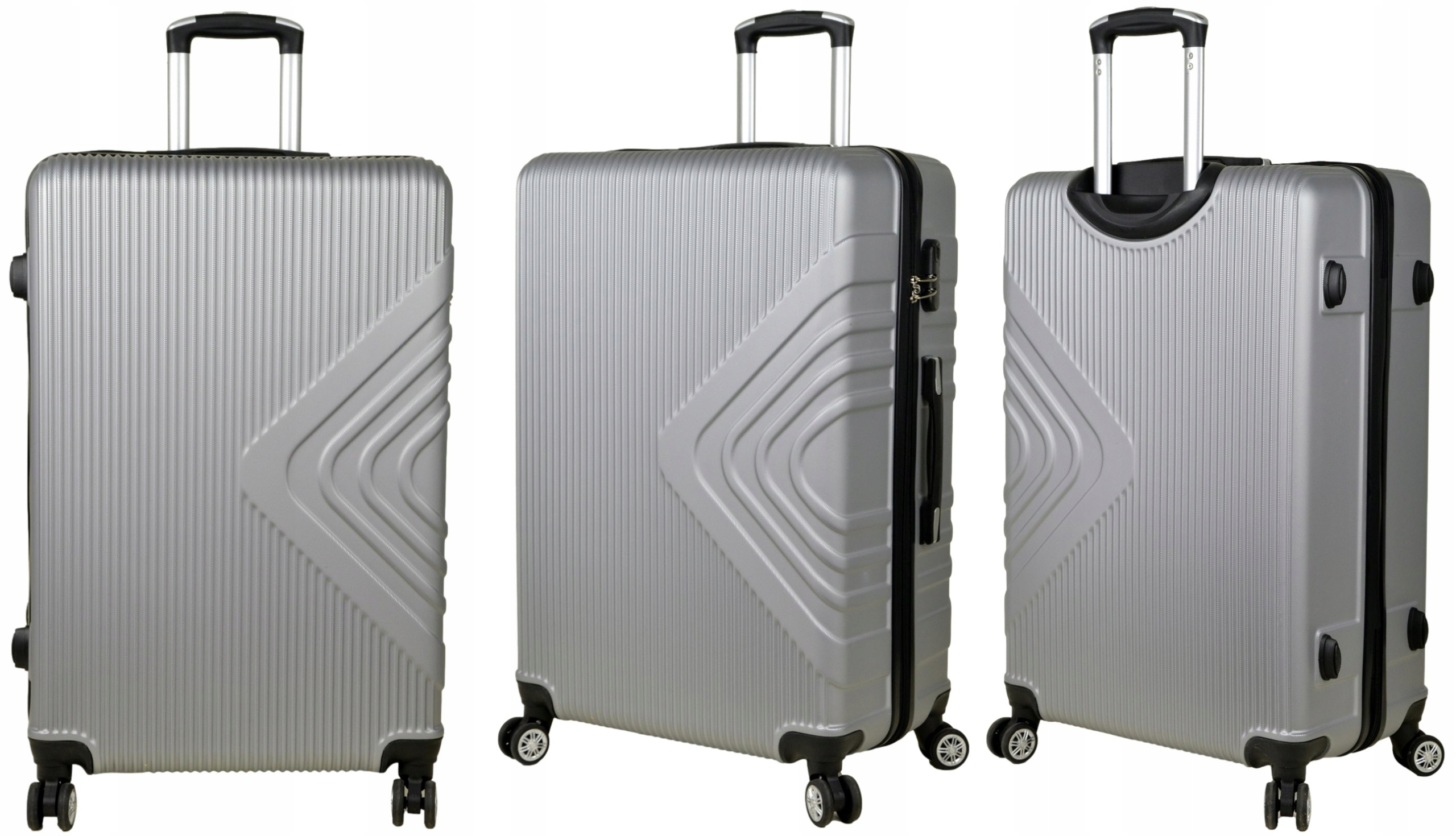 DUŻA WALIZKA PODRÓŻNA ABS SUNBAG - MODEL 8082 Materiał dominujący ABS