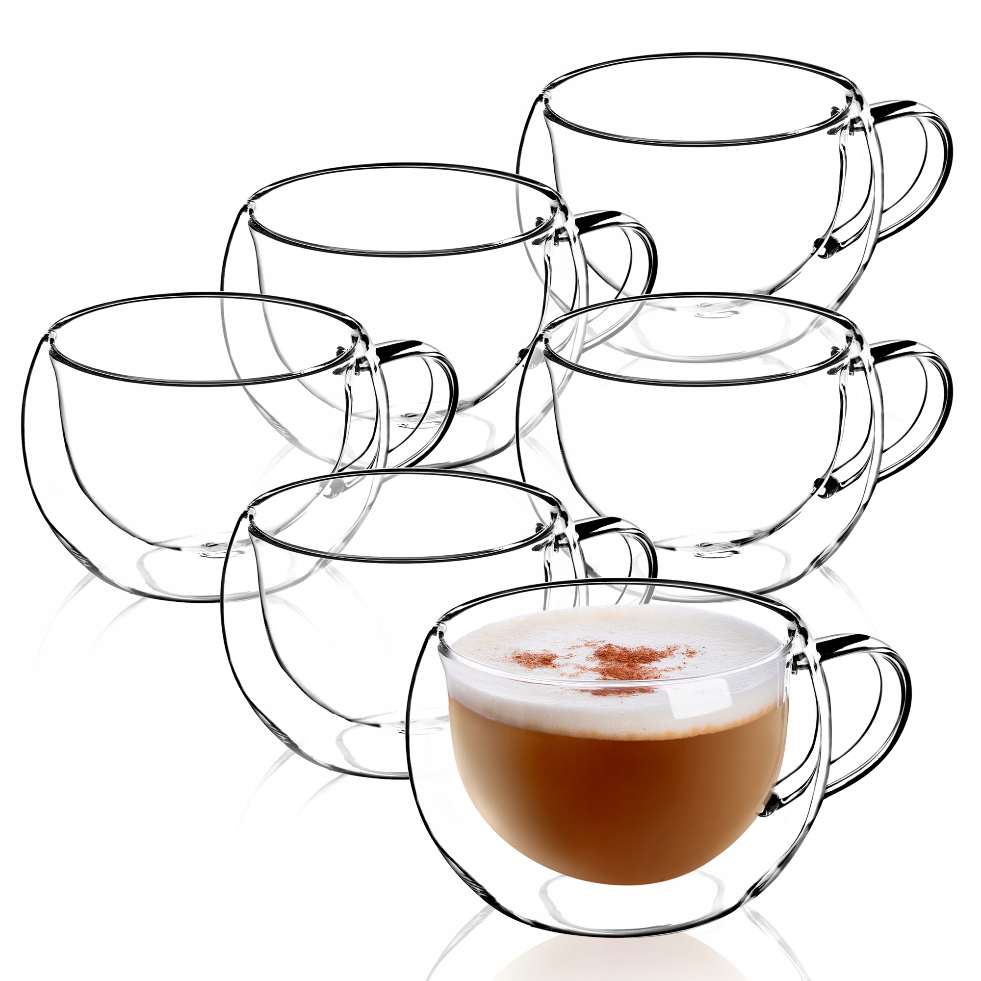 

Szklanka Filiżanka Z Podwójną Ścianka 280ML 6SZT