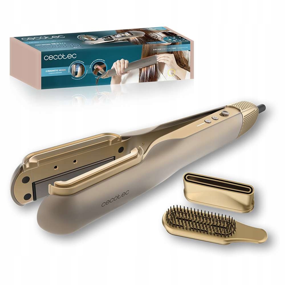 Prostownica i suszarka Cecotec AirLisse 2in1 ForceDry Champagne