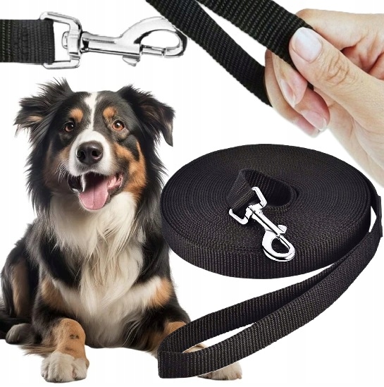 Vodítko pro psa 10 m Tréninková nylonová páska Dlouhá šňůra Silná a odolná