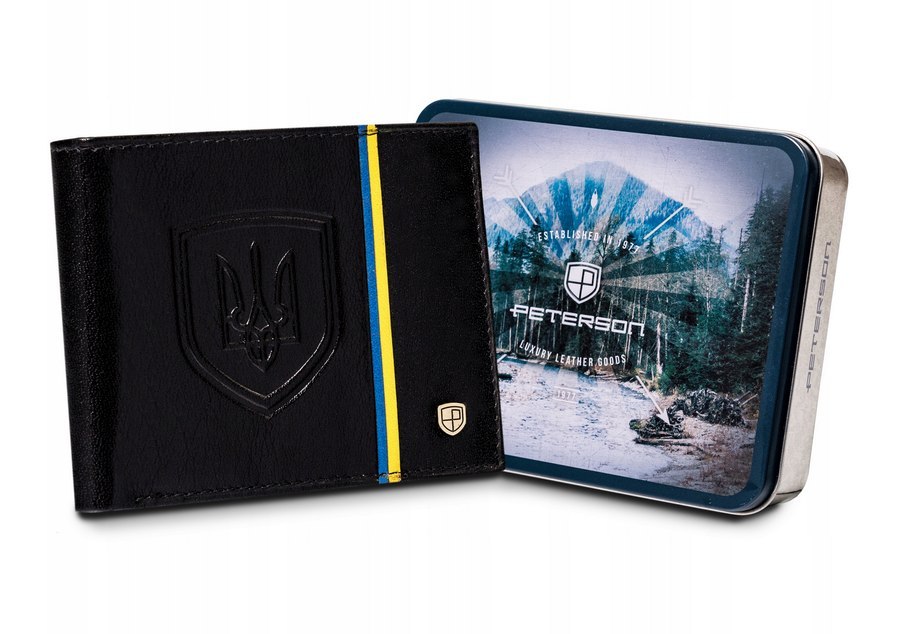 Kožená pánská peněženka v horizontální orientaci se Sysem