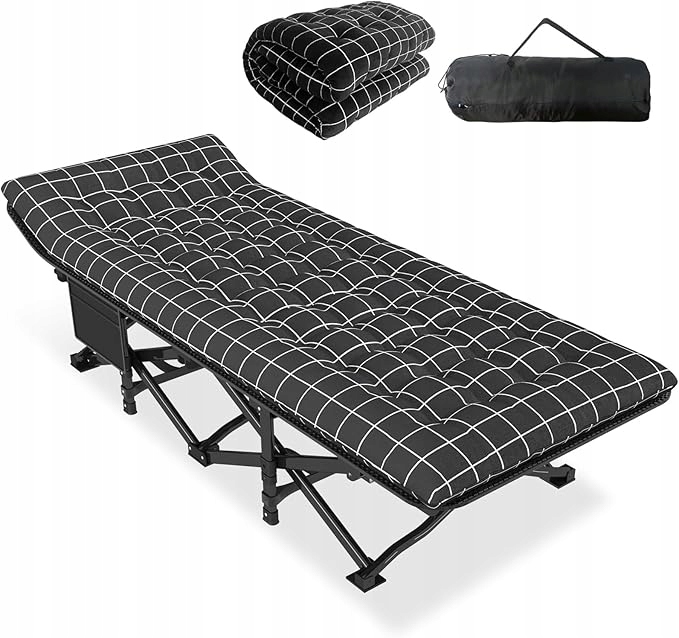 Polní postel matrace Atorpok 190 cm x 70 cm černá