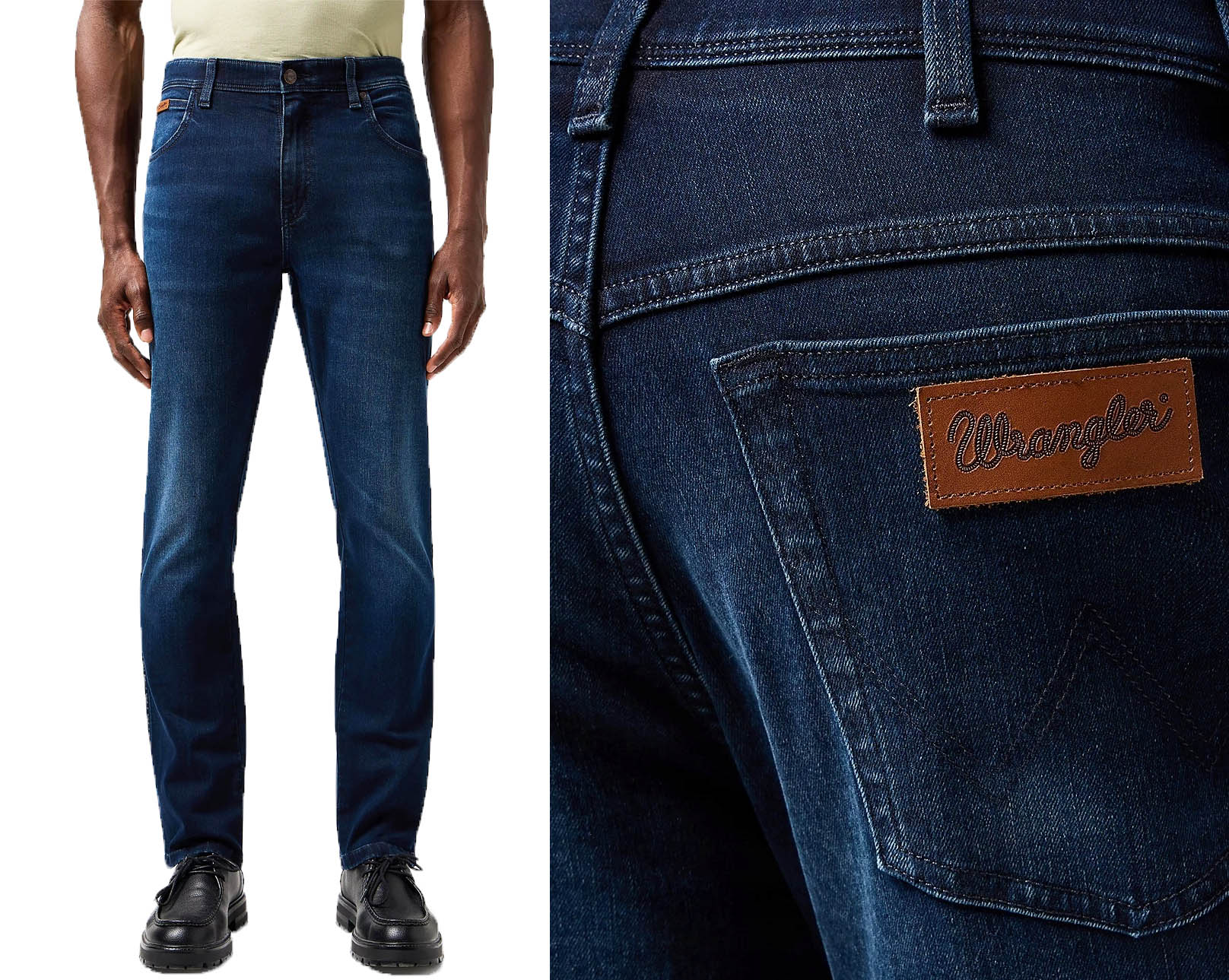 Wrangler Texas Slim pánské džínové kalhoty Sapphire klasické W36 L30