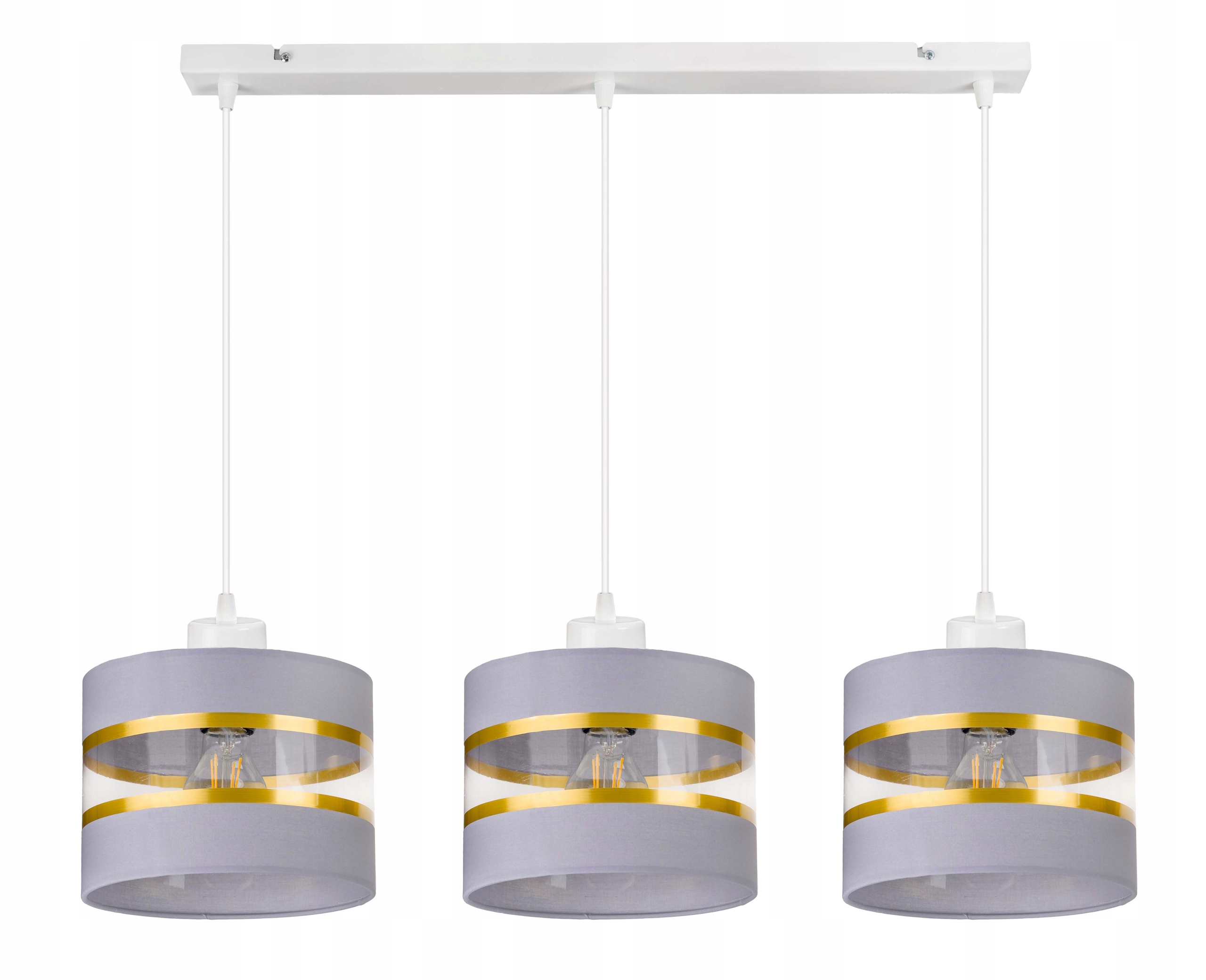 

Lampa Wisząca Zwis żyrandol sufiowa Abażur 3xE27