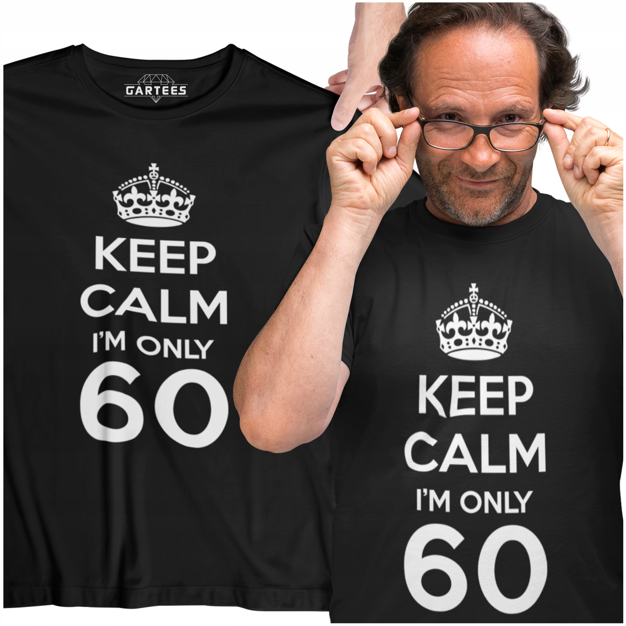 

Koszulka Męska Prezent Na Urodziny Keep Calm IM 60