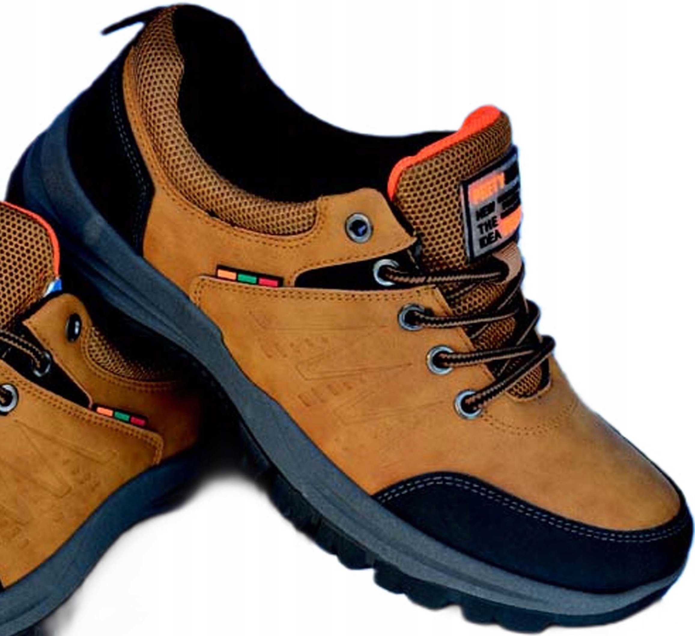 Męskie Półbuty Gładkie Klasyczne sportowe Trekkingowe Camel Spftshell Outd