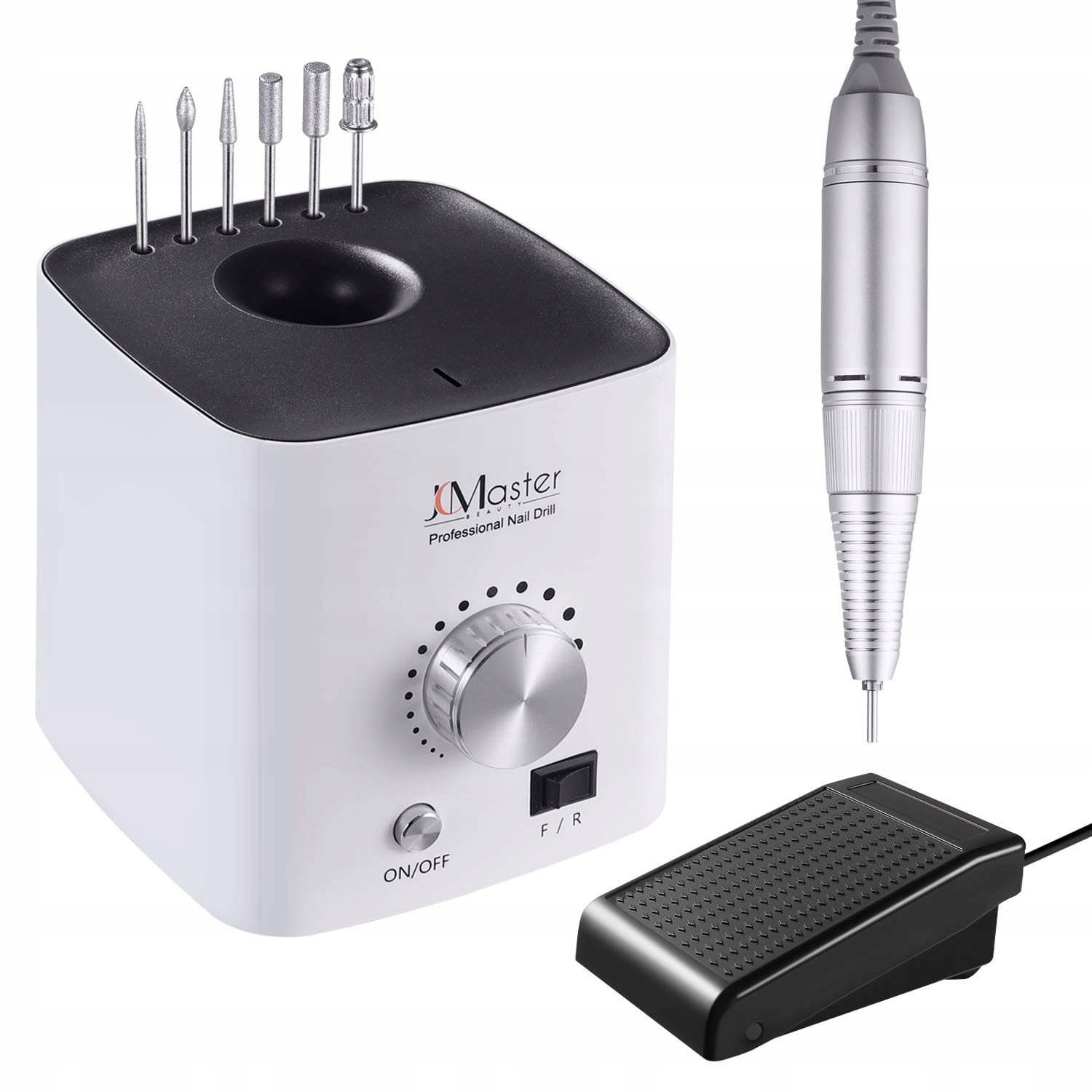 JCMASTER Zestaw Frezarka Do Paznokci 30000 OBR/MIN Manicure Pedicure