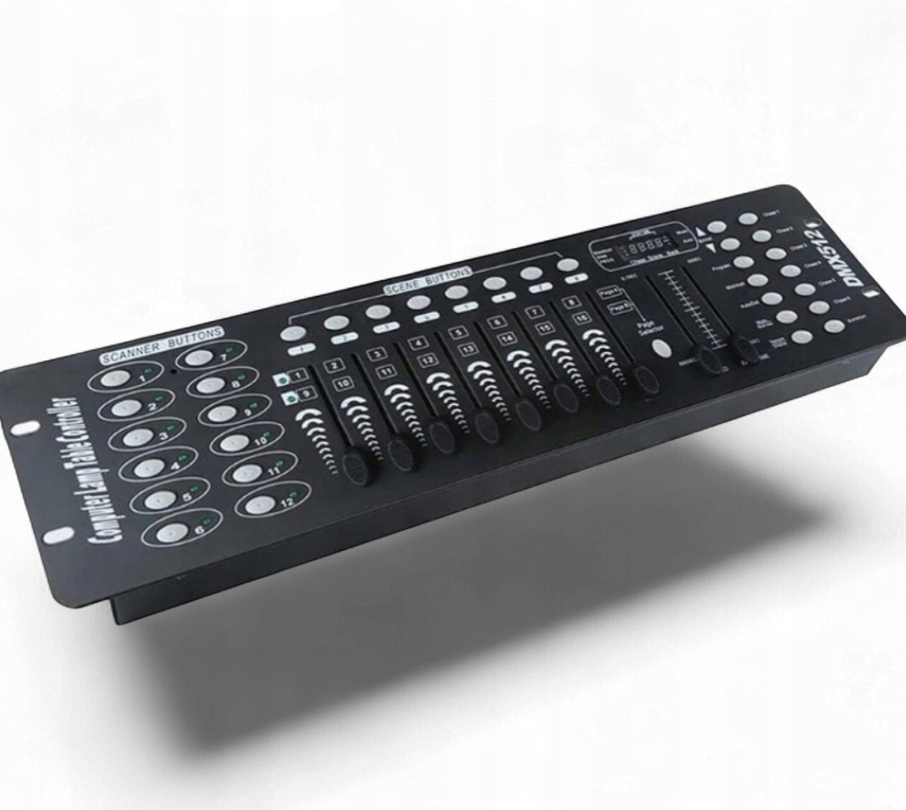 Konzola DMX 192-kanálová, 240 scén, mikrofon, ovládání osvětlení