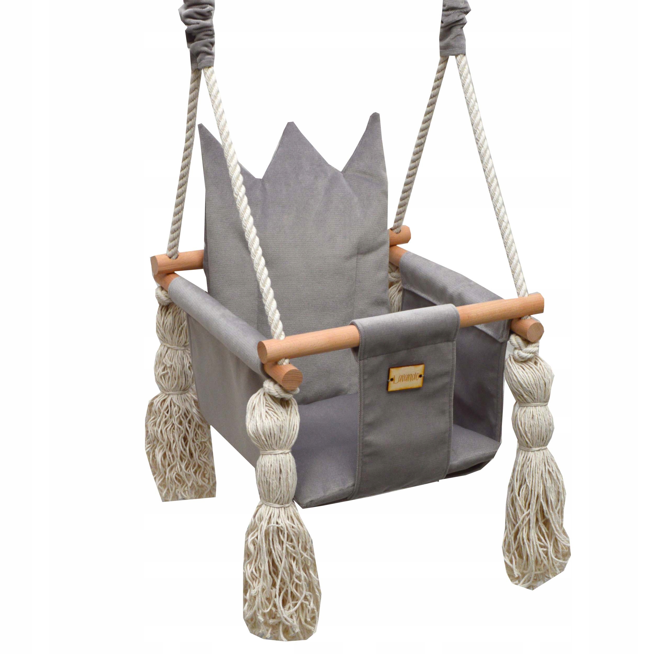 LAVANDO -HUŚTAWKA DLA DZIECI USZTYWNIONA WELUR MIX