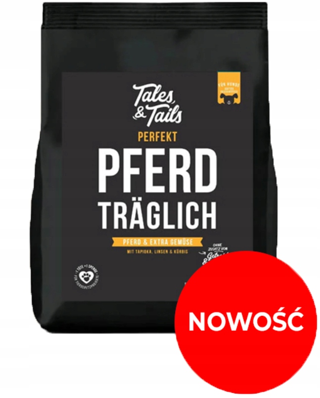 Sucha Półwilgotna Karma Monobiałkowa Dla Psa Tales And Tails 58% Koniny 4KG