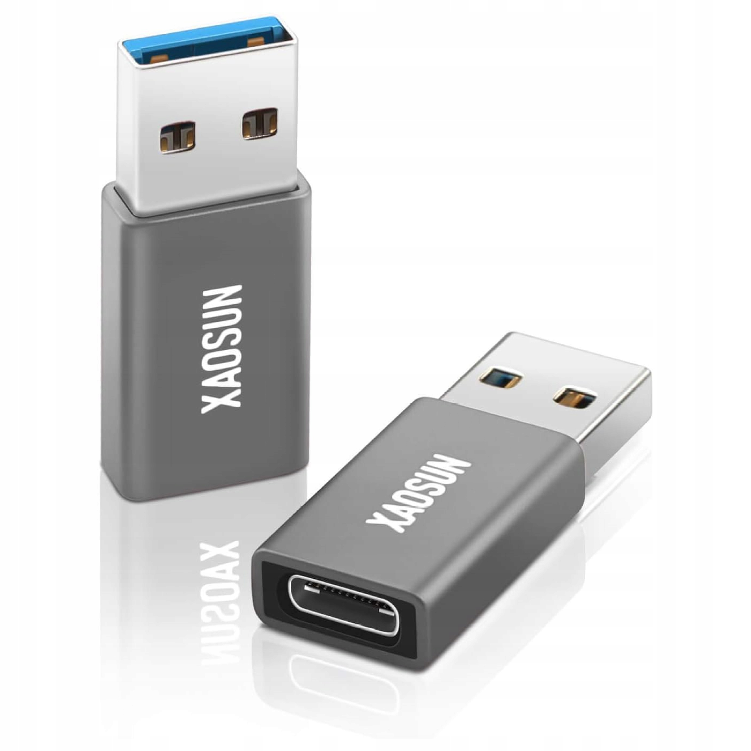 PRZEJŚCIÓWKA ADAPTER USB DO USB C XAOSUN USB 3.1 GEN 2 100W 2 SZTUKI