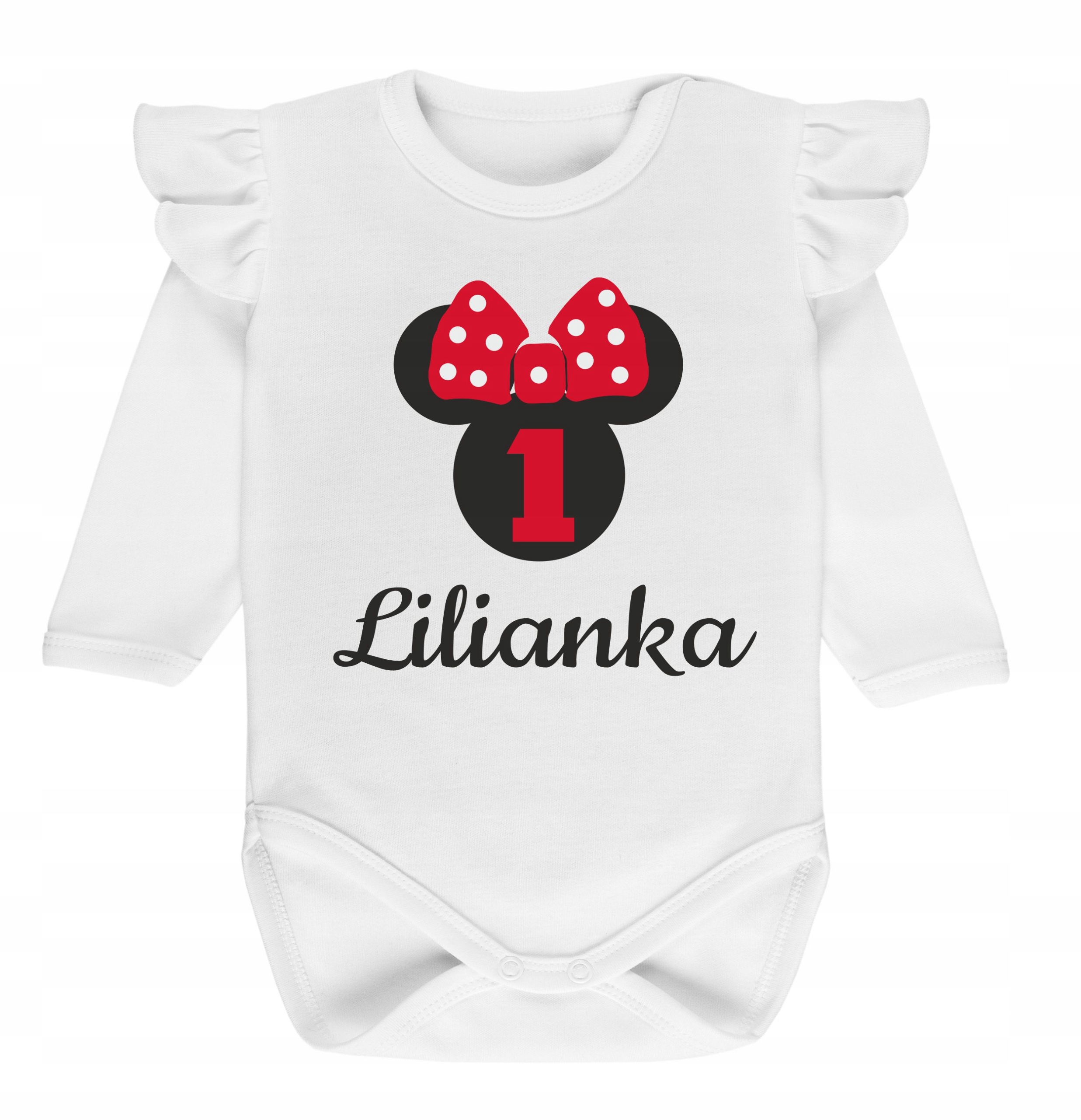 

Body falbanka pierwsze urodziny roczek myszka Imię