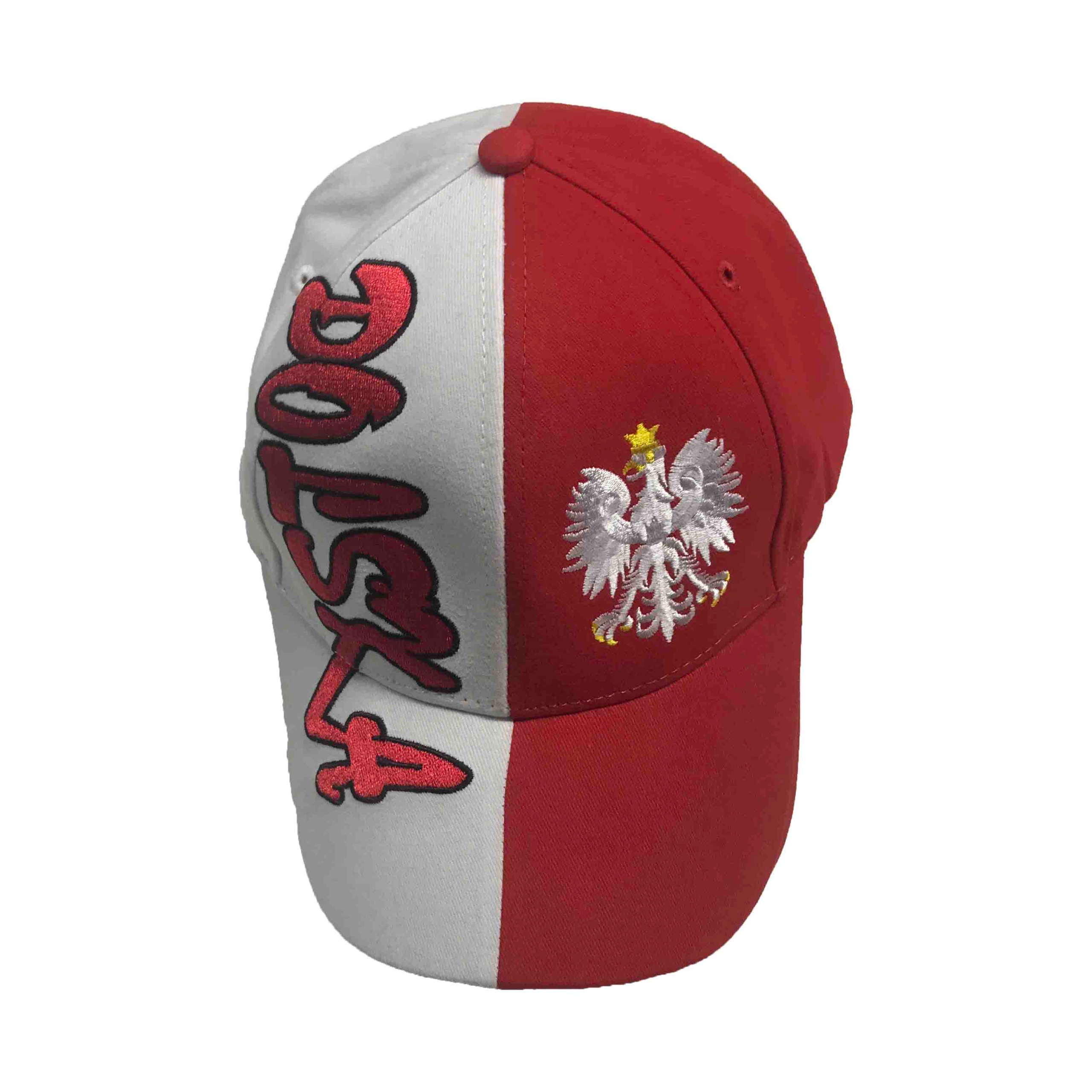 

Czapka kibica z daszkiem Polska bejsbolówka Haft