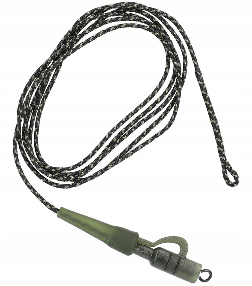 Przypon Leadcore 80CM Z Bezpiecznym Klipsem 2szt