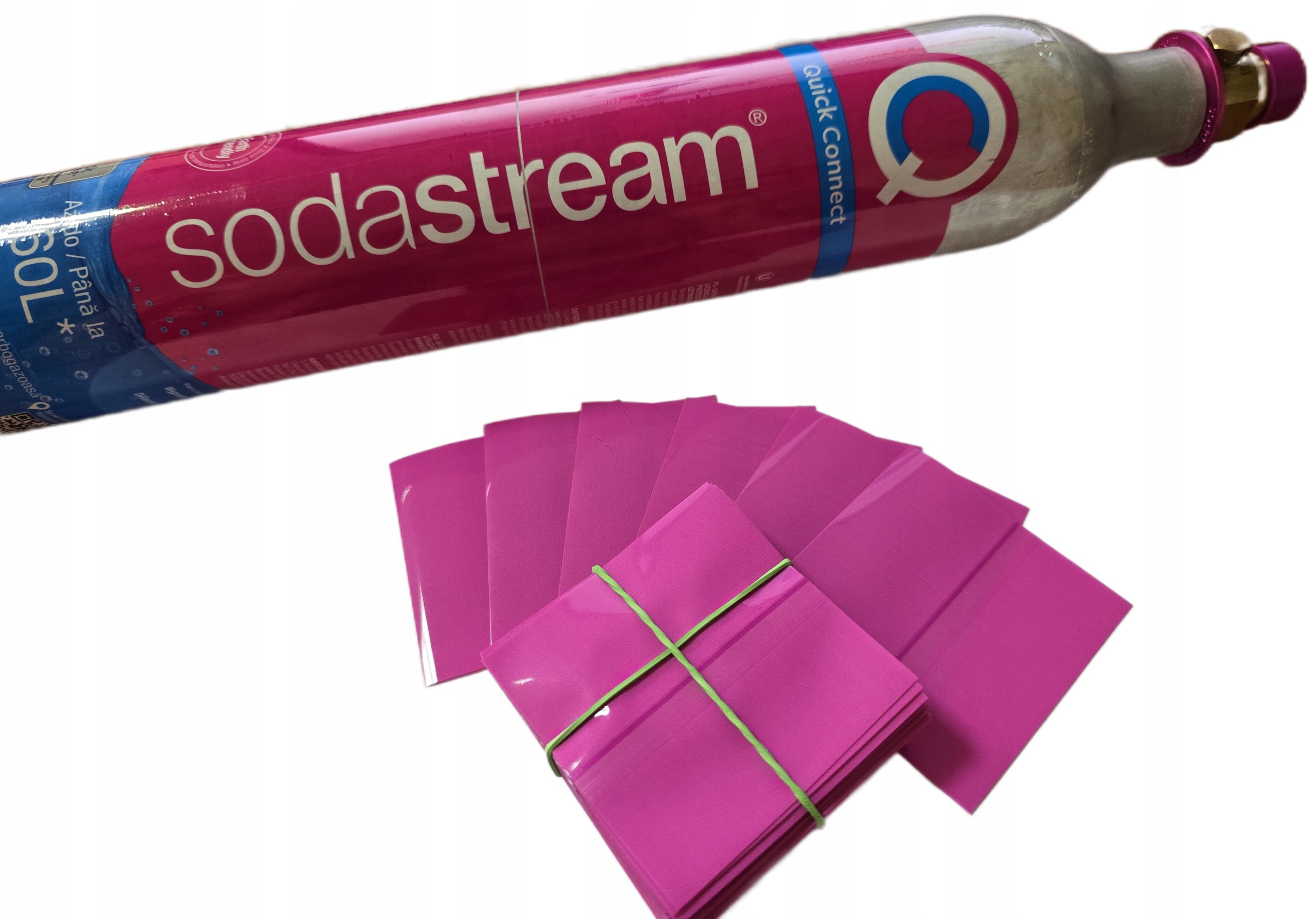 Plomby termokurczliwe zabezpieczające nabój CO2_SODASTREAM_RÓŻOWE_100 szt.
