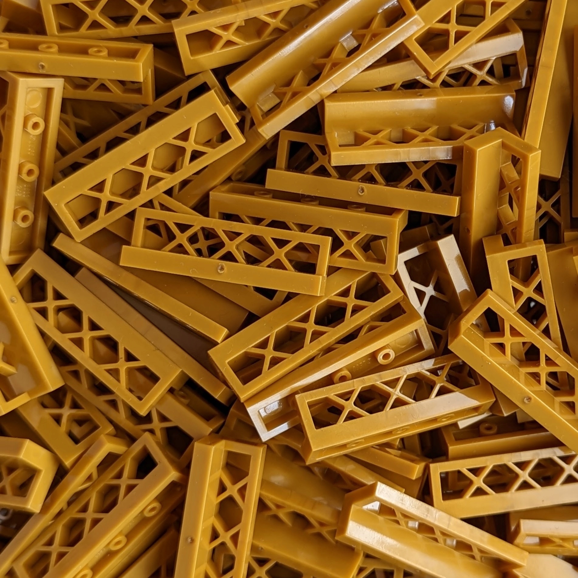 

Pakiet Lego 3633 Płotek 1x4x1 Pearl Gold 10szt N