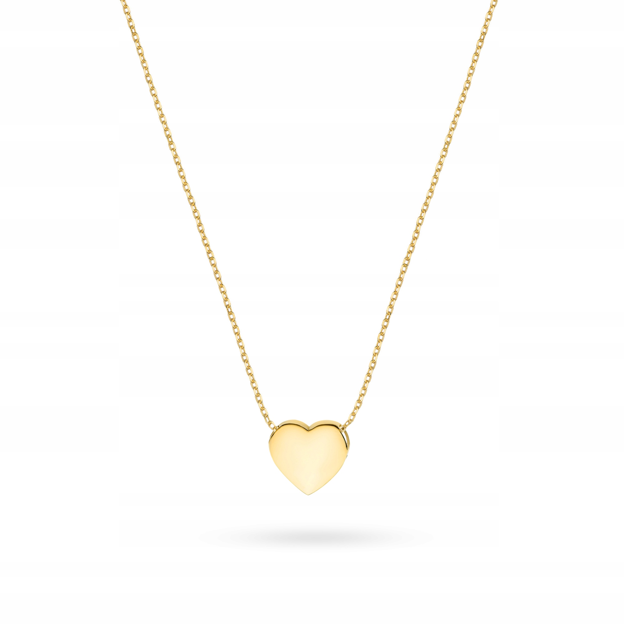 Zlatý Řetízek Dámský Náhrdelník ryzosti 585 14k s hladkým srdíčkem