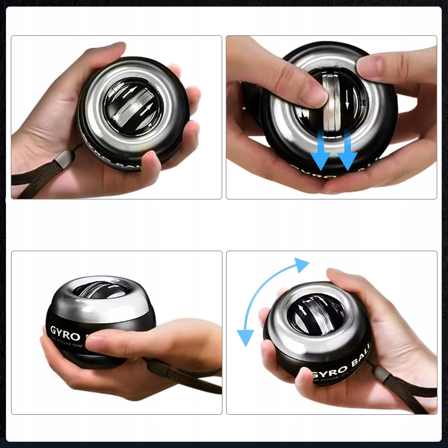 POWERBALL KULA ŻYROSKOPOWA ĆWICZEŃ NADGARSTKA Liczba sztuk w zestawie 1