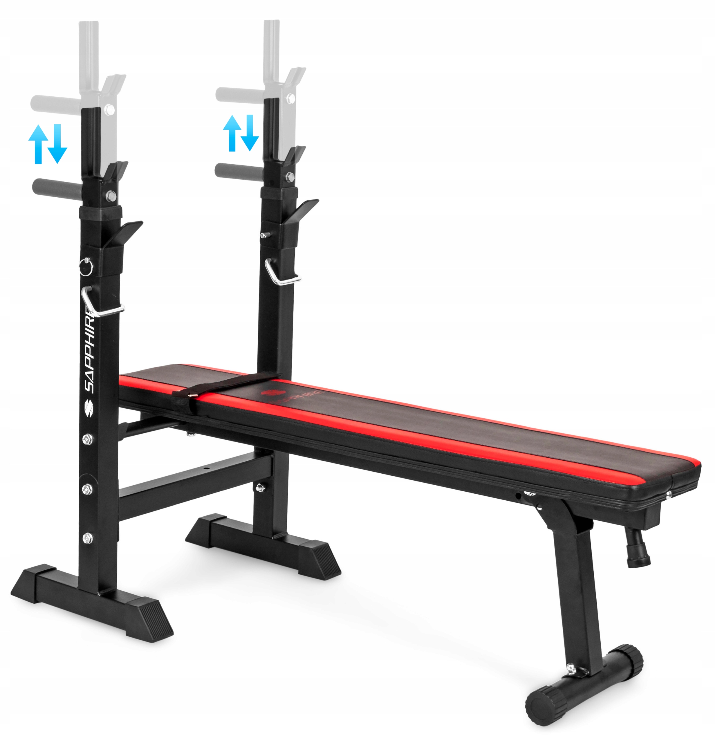 SIŁOWNIA SAPPHIRE 36kg ZESTAW kulturystyczny ŁAWKA gryfy OBCIĄŻENIA hantle Marka Xylo