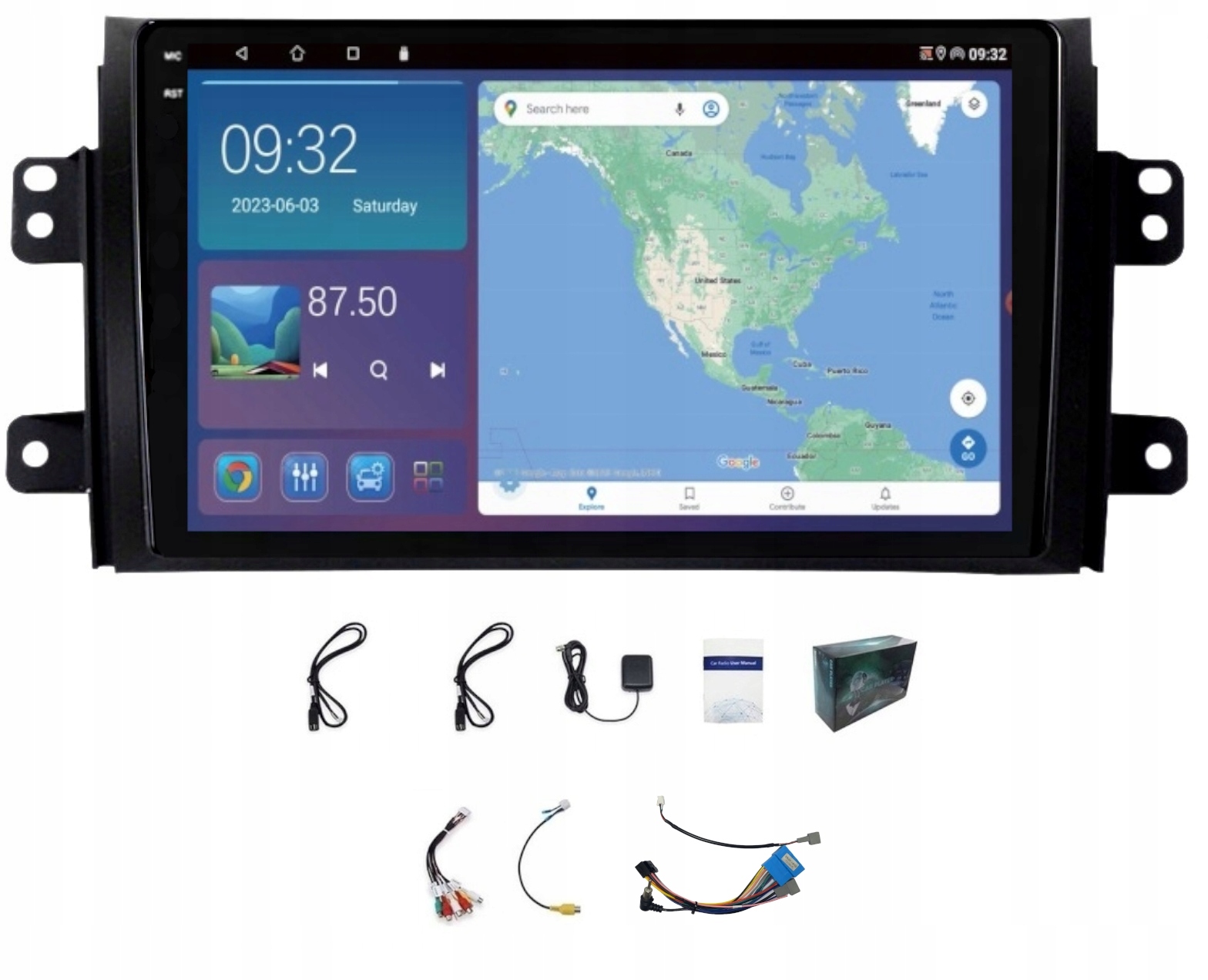 Gps Navigace Suzuki SX4 2006-2013 Carplay Android Auto 4GB 64GB