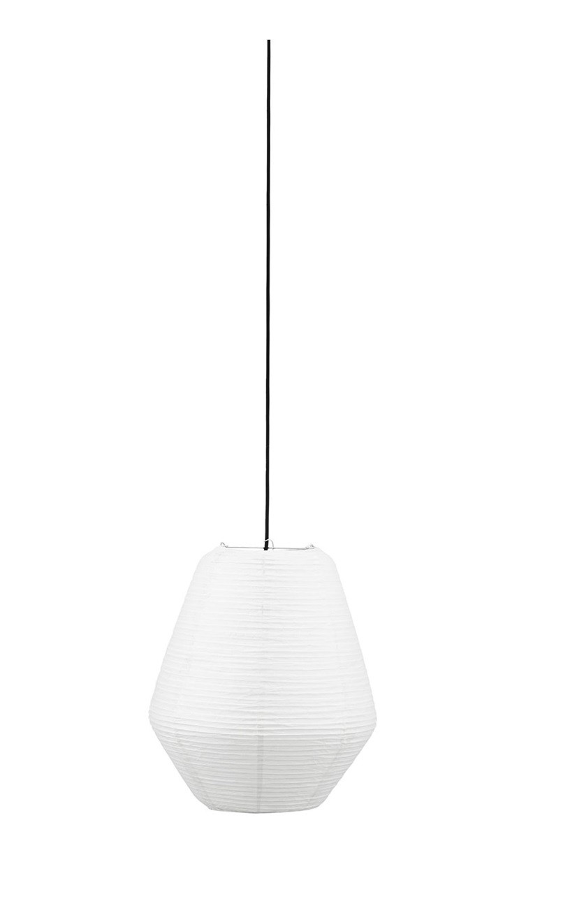 Bílé stínítko pro závěsnou lampu Bidar 36 cm, House D