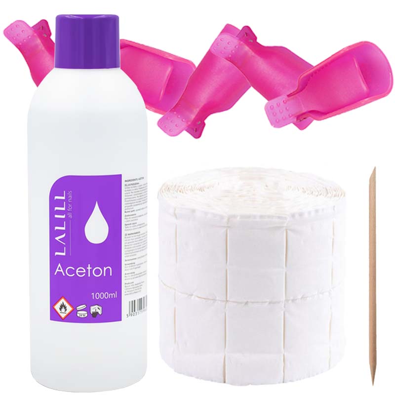 

Waciki Bezpyłowe Aceton Kosmetyczny 1000ml Klipsy