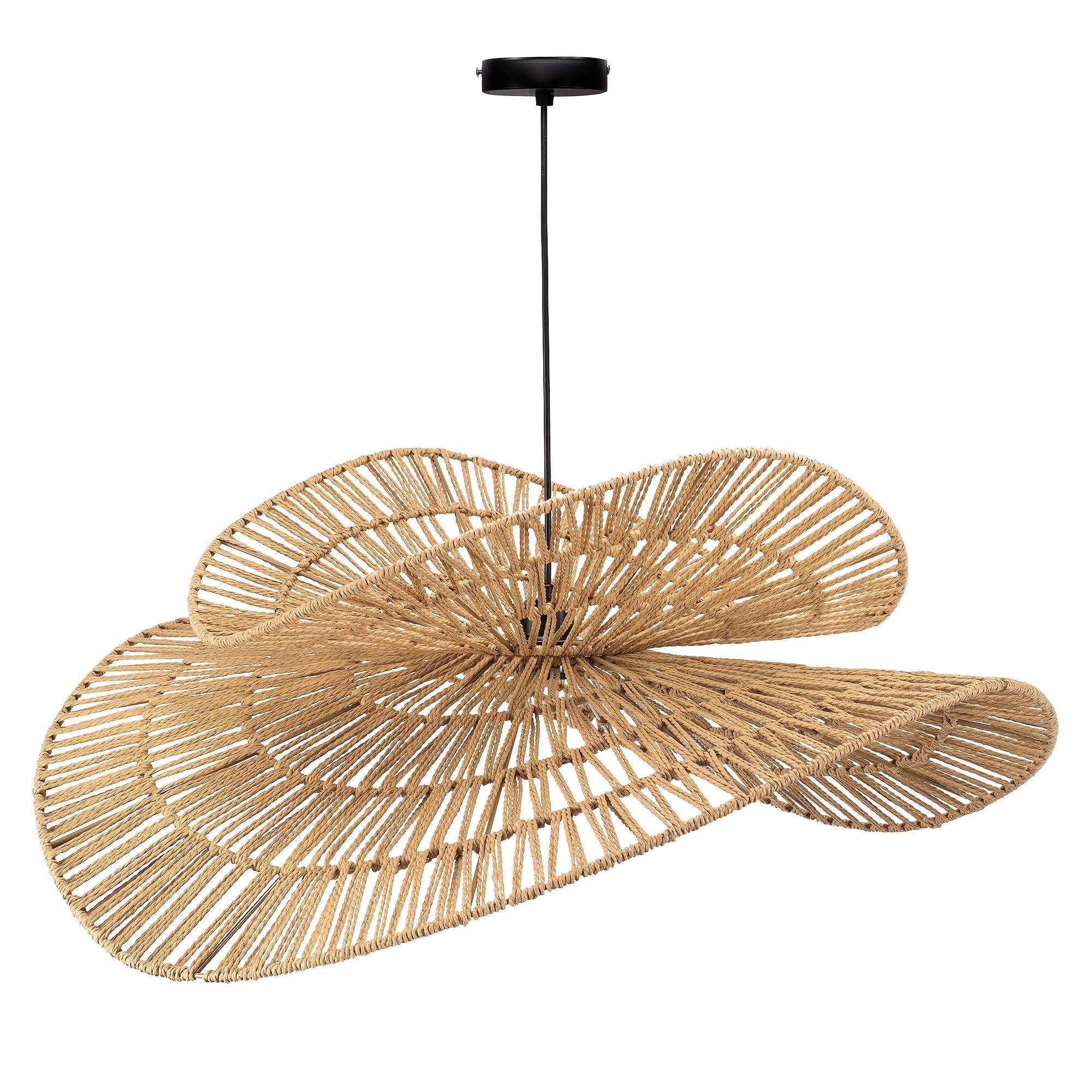 Lampa APP1738 naturalna sufitowa jutowa boho 80