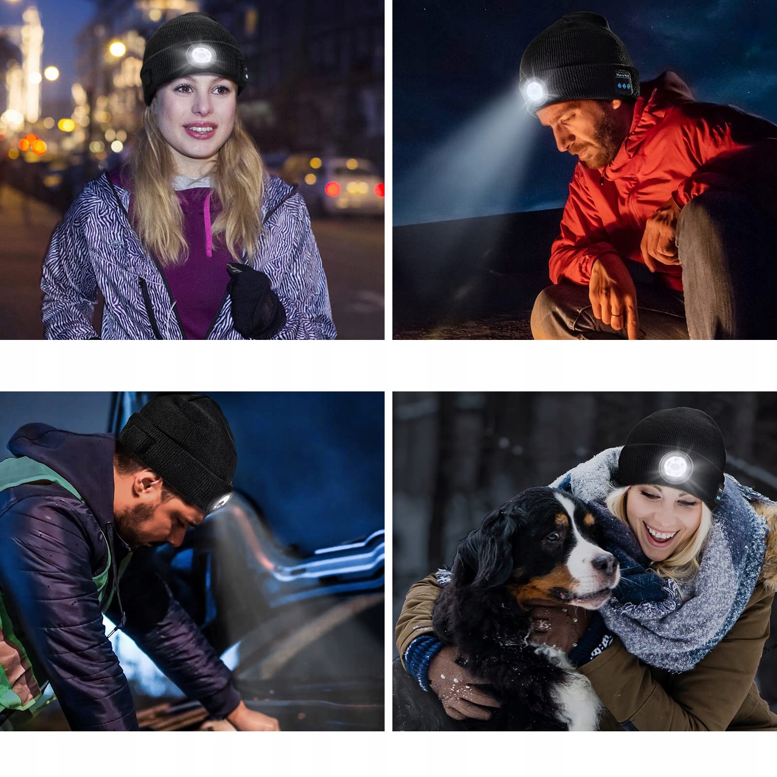 CZAPKA ZIMOWA LATARKA LAMPKA ROBOCZA MUZYCZNA LED Rodzaj czapka zimowa