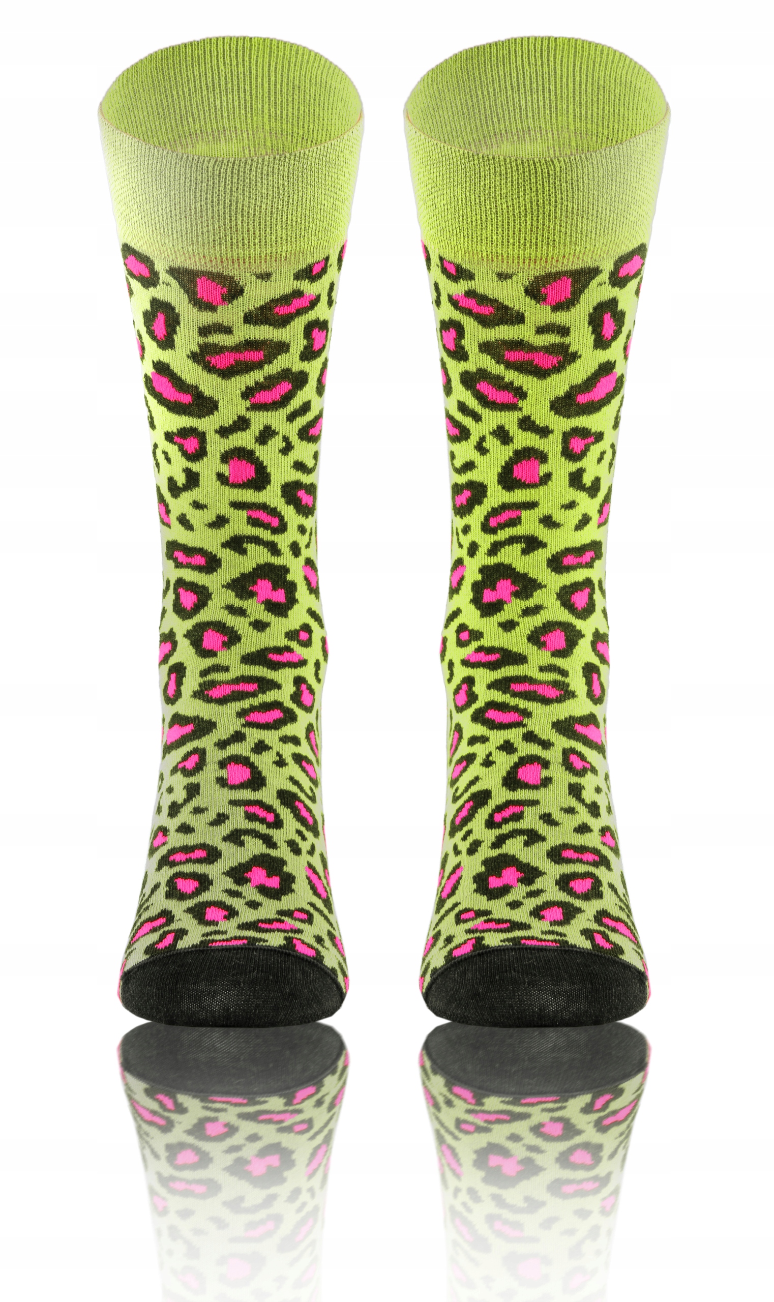 KOLOROWE SKARPETY W ŚMIESZNE WZORY panterka 39-42 Rozmiar 39-42