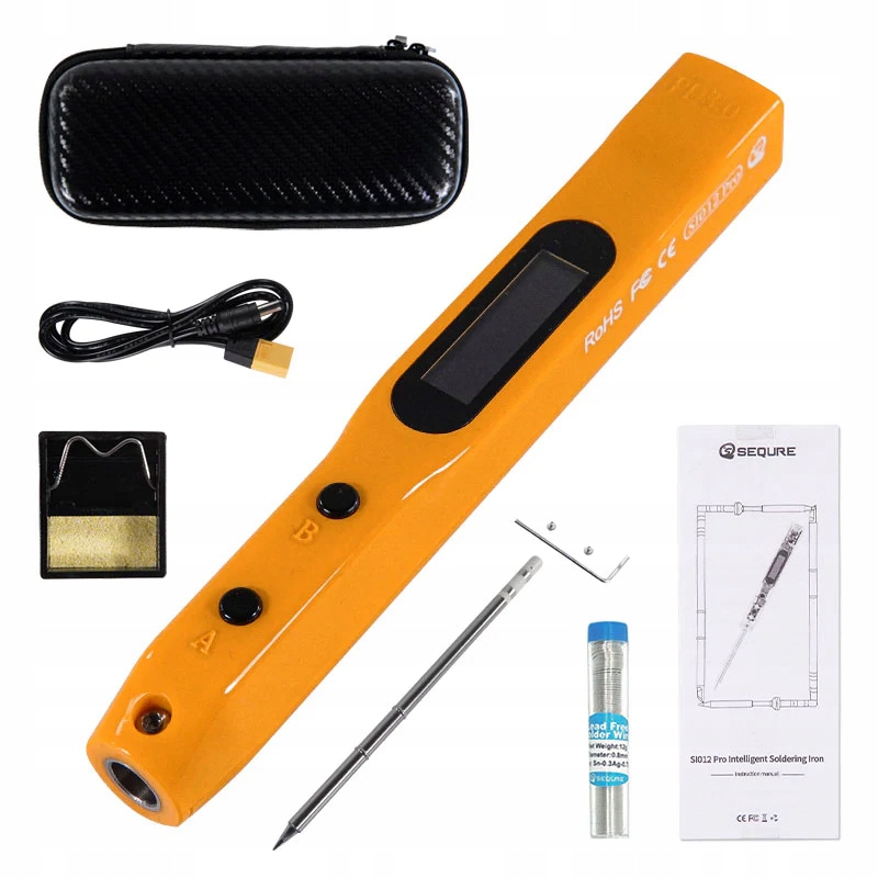 Sequre SI012 Pro páječka s hrotem T12-B2 oranžová Set
